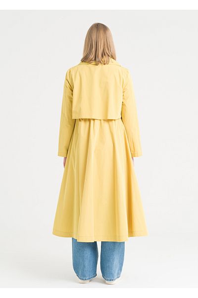 Armağan Gathered Waist Trench Coat