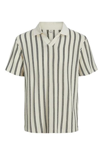 Jack & Jones JPRBLUHARRY SS SPLIT NECK POLO ΑΝΟΙΧΤΟ ΜΠΕΖ
