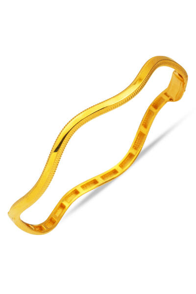 Bilezikci Zikzak Ajda Kelepçe Bilezik 14 Ayar