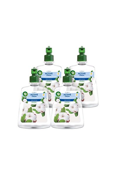 Air Wick Cameră Odorizantă, , Active Fresh, Fresh Cotton, 4 X 228 ml
