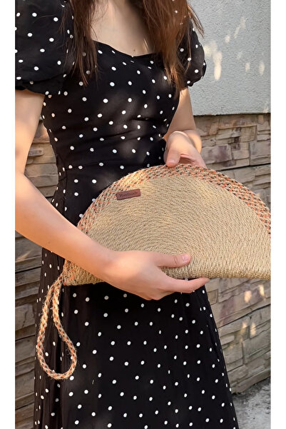 Mirel çanta HASIR CLUTCH EL ÇANTASI