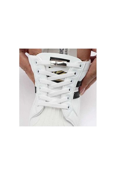 Mawrond Magnetic, Stainless Metal, Elastic, Practical Shoelaces (Magnets Are Stabilized by Extradition)