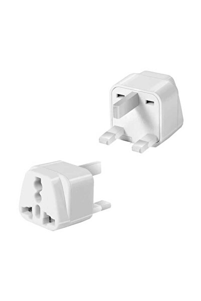 Derwell 3 Pinli Üniversal İngiliz Fiş Çevirici Priz Dönüştürücü Adaptör Amerika Avrupa Asya Çin Avusturalya