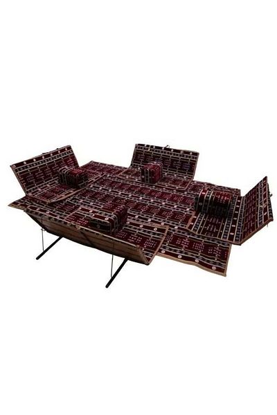 unbranded Traditional Floor Seating Set - 9 Pieces for Camping and Outdoor Use