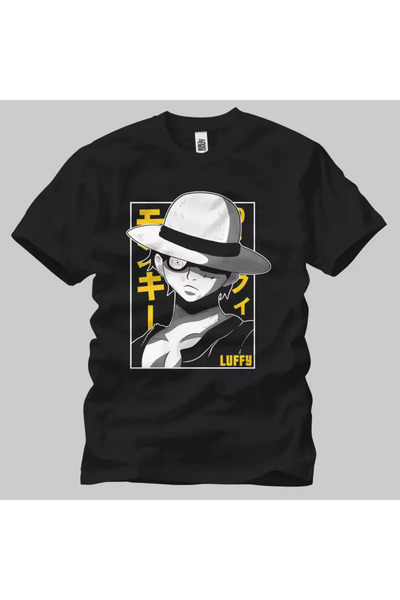 Built By Crazy تيشيرت للجنسين بتصميم قبعة لوفي من ون بيس