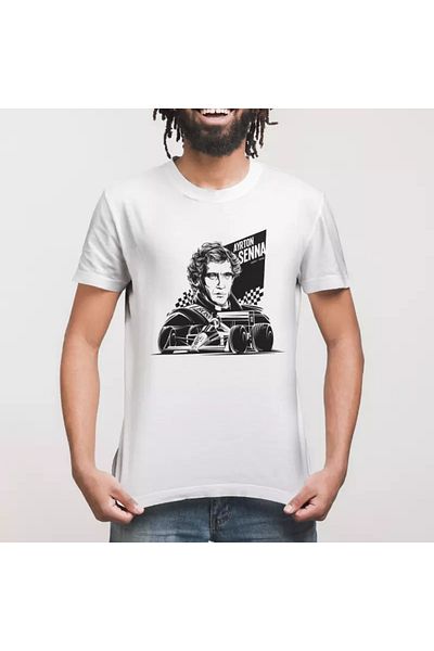 Built By Crazy Μπλουζάκι Unisex Ayrton Senna Da Silva 1960 1994