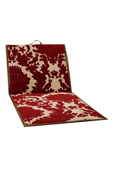 unbranded Foldable Floor Chair Red/Beige