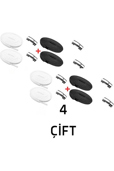 Mawrond Magnetic, Stainless Metal, Elastic, Practical Shoelaces (Magnets Are Stabilized by Extradition)