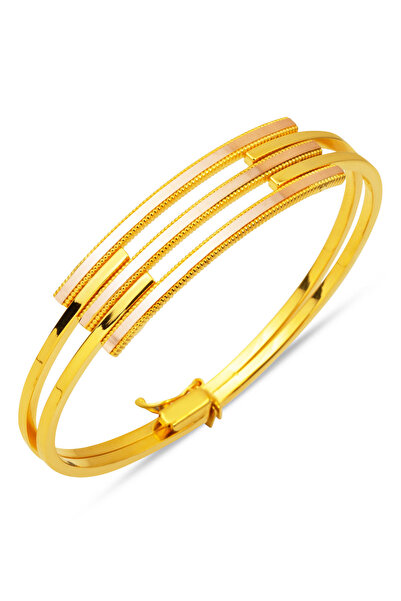 Bilezikci 3'lü Ajda Model 14 Ayar Kaburga Bilezik