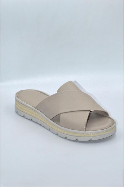 Biocomfort Women's Mink Genuine Leather Summer Slippers - (Drn-488)