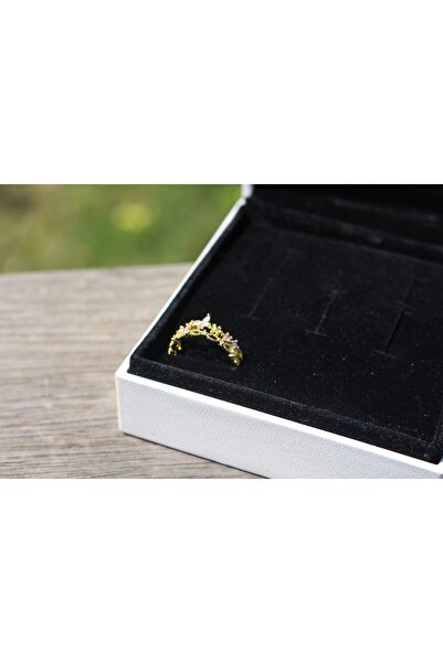 MODEL Ayarlanabilir Gold Taç Yüzük