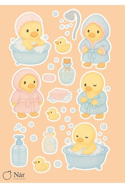 sticker 🥰   مجموعة ملصقات مذكرات الحمام الرقيقة - 4 أوراق - للمذكرات والمخطط ومجلة الرصاصة