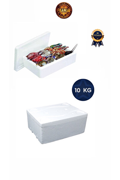 figanlar ambalaj 1. Kalite Beyaz Strafor Köpük Kutu 10 Kg Et Balık Kurban Eti...