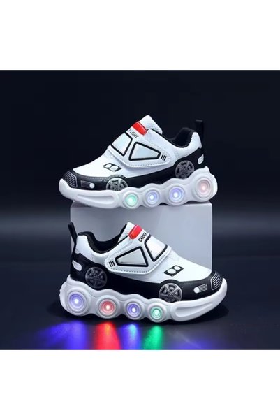 Superbaby Sneakers with lights for boys - Gift box, various models, 1 pc.