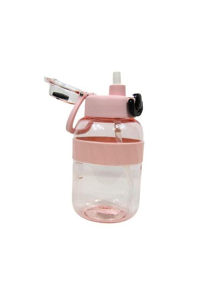 Shotay Water Bottle with Straw Tritan Pink 1000ml