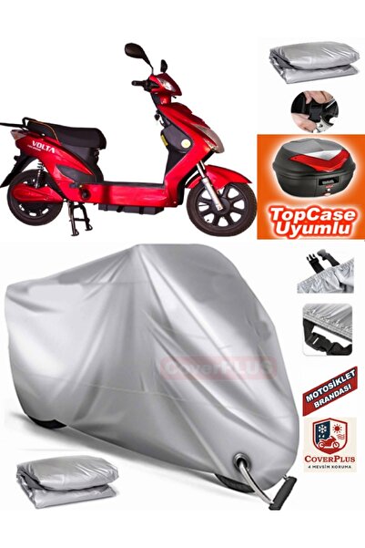 MotoEN قفل رمادي متوافق مع Volta VSX Tarpaulin Topcase Backbag متوافق مع Moto...