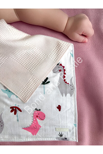 Bond and Bestie بطانية وبطانية أطفال من الموسلين متعددة الأغراض بنمط الديناصو...