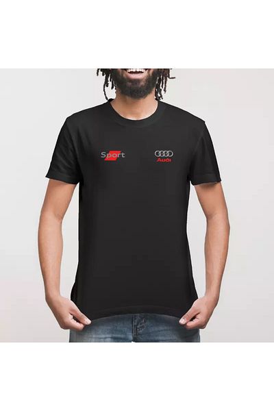Built By Crazy Μπλουζάκι Unisex με λογότυπο Audi Sport