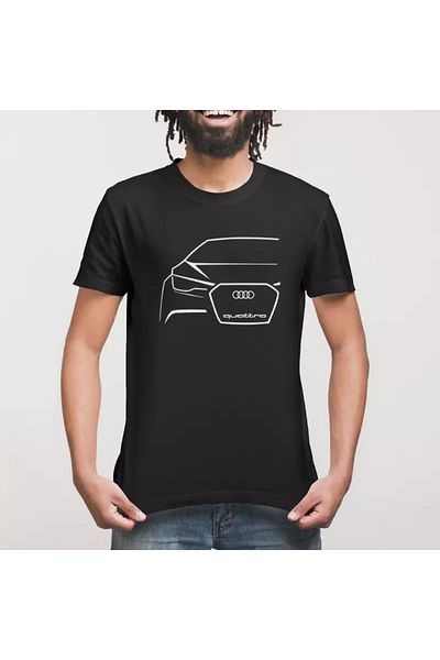 Built By Crazy Tricou unisex Audi Quattro Vector