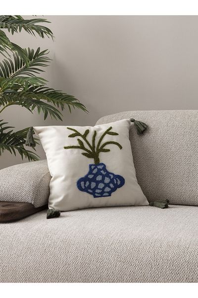 SWITA Husa de perna din in brodat Seria Comfort 43x43 cm