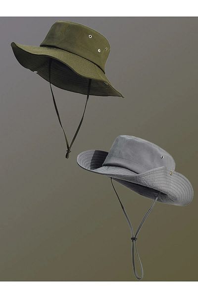 awix Unisex Safari Fedora Καπέλο Καλοκαιρινό Πτυσσόμενο Λεπτό Ύφασμα Πεδίου Αναπνοής