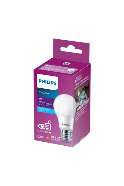 Philips Led Ampul 8W E27 6500K Beyaz Işık