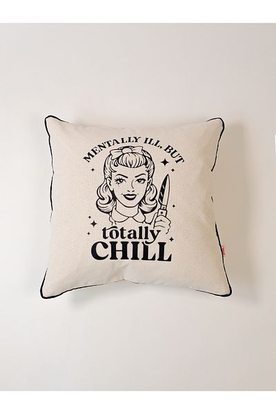 Galia Tasarım Totally Chill Print Throw Pillow Cover
