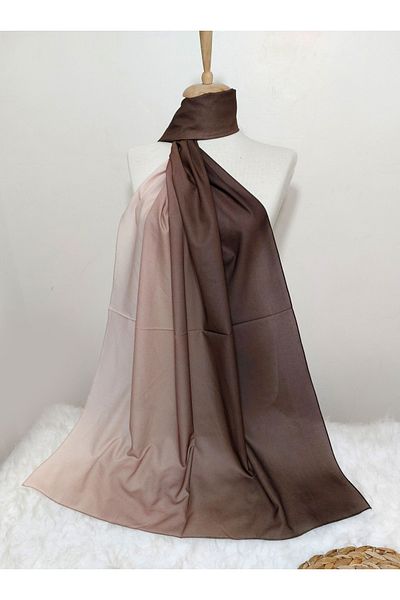 REMOMODA Chiffon Silky Shawl Gradient Model Wrinkle Free Non Slip Supple-Soft High Quality