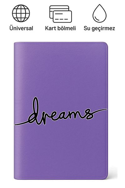 ADACASE Passport Compatible Case Passport Holder Patterned Passport Case Waterproof Dreams