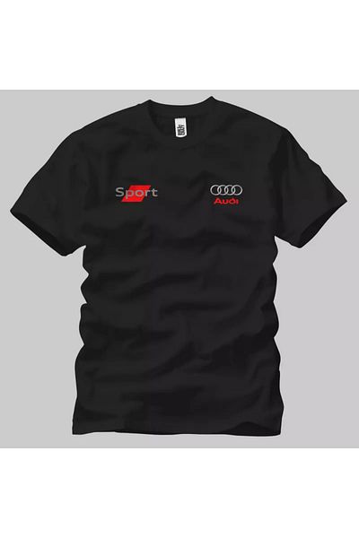 Built By Crazy Μπλουζάκι Unisex με λογότυπο Audi Sport