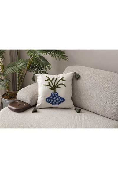 SWITA Husa de perna din in brodat Seria Comfort 43x43 cm