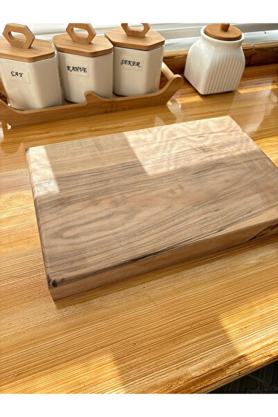 Armoni KESME TAHTASI DOĞAL CEVİZ TEK PARÇA 25X40 CM EV-MUTFAK-RESTORAN-KASAP