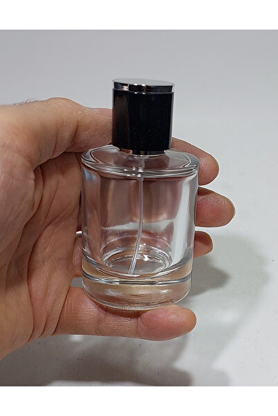 Durucam Cam Sprey Kolonya Parfüm Şişesi 50 ml -Boş Şişe 1 Adet polo gümüş ren...