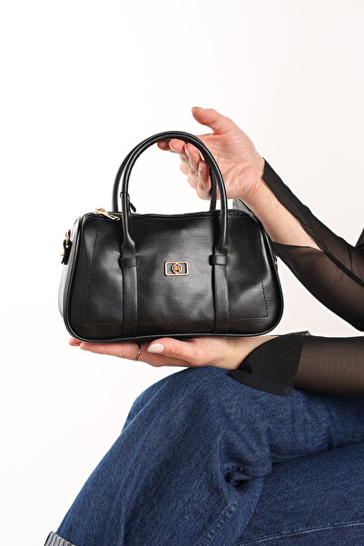 Moda Lime Дамска черна мини чанта и чанта през рамо