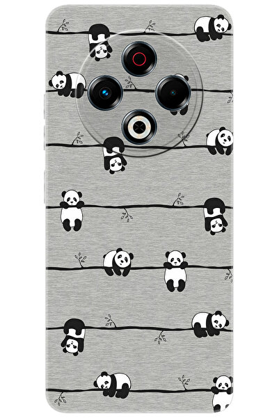 TECNO Spark 30 (KL6) Uyumlu Kılıf Desen Baskılı Silikon Pandalar STK:751 CP-XDsbFGS