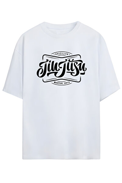 MAGORS Tricou supradimensionat din bumbac pentru pasionații de JIU JITSU și MMA