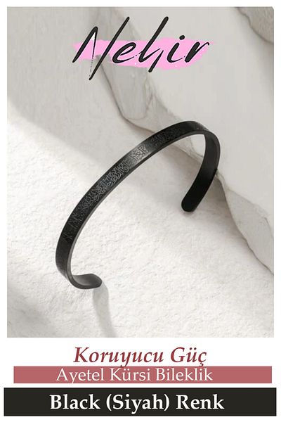 Nehir Ayetel Kursi Bracelet Stainless Steel Adjustable Men'S/Women's Bracelet