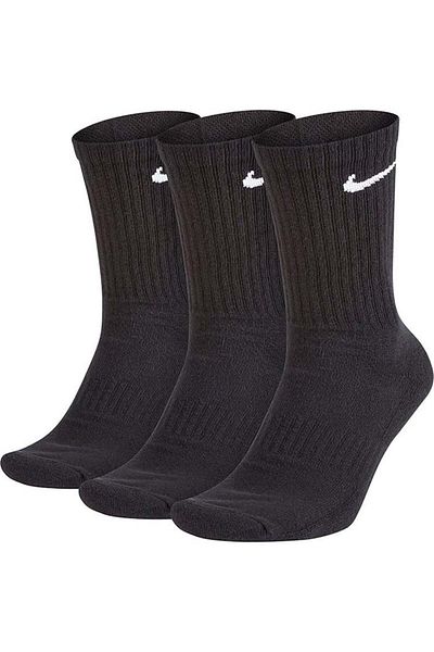Nike U Nk Everyday Ltwt Crew 3Pr Men's Black Socks - Sx7676-010