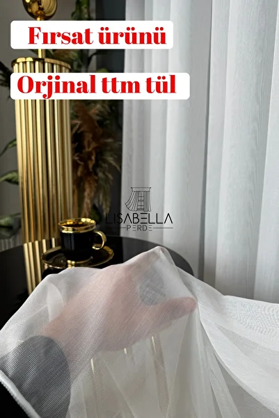 LisabellaHome ttm Тюлеві штори М'яке падіння, благородна постава, вишукана елегантність. (Без складок, рівний шов)