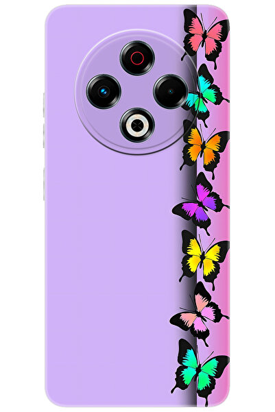 TECNO Spark 30 (KL6) Uyumlu Kılıf Desen Baskılı Silikon Kelebek STK:671 CP-AhTFqcm