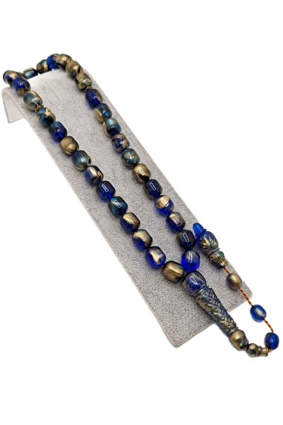 Han Ticarethane Блакитно-золотий візерунок з вишитим імамом, порошковий буршт...