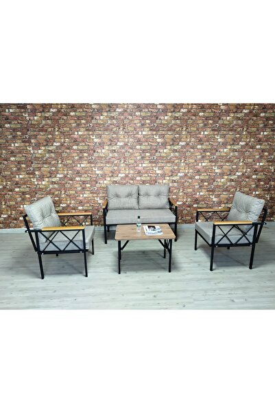 BERNA MOBİLYA Zade bahçe mobilyası balkon oturma grubu çay seti