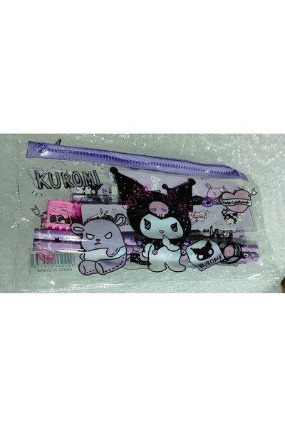 ada çanta kırtasiye Set de creioane, gumă de șters, riglă, ascuțitor de creio...