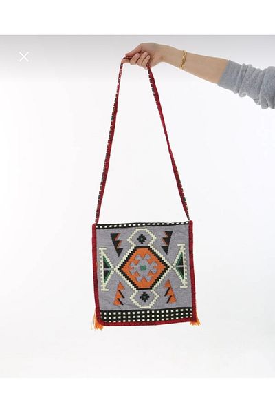 mdhomecarpet Kilim Handmade Saddle Bag Şark Corner Wall Ornament Women's Bag