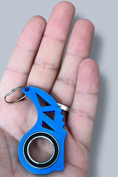 lina hobby Keyrambit Rulmanlı Mavi Dönen Anahtarlık – 1 Adet