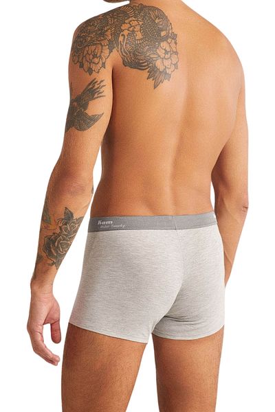 Kom Men's Cotton Modal Elastic Waist Tight Leg 2-Piece Boxers