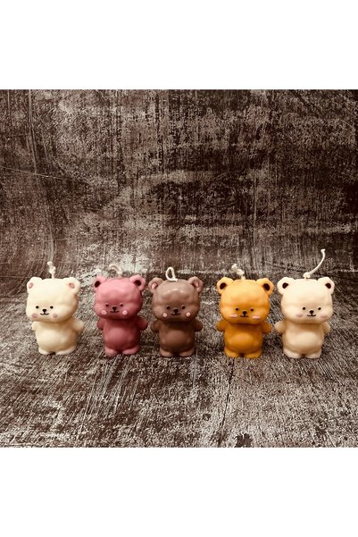 morlalem m 3D Fluffy Teddy Bear, Daddy Bear Silicone Mold K-1184