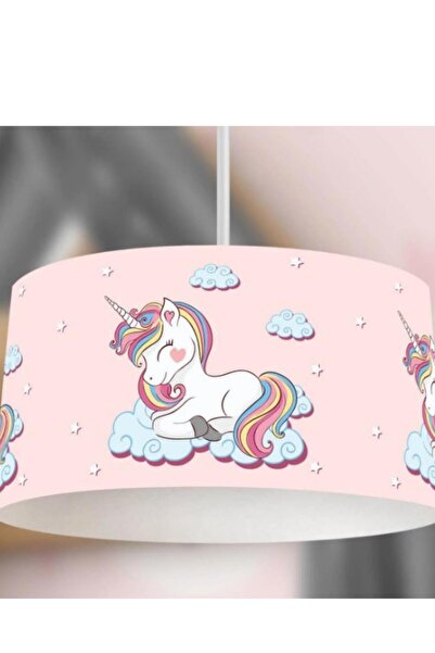 Zethome Genç Çocuk Odası Buluttaki Unicorn Çocuk Sarkıt Avize