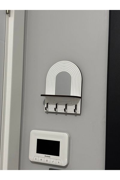Nixar Desing Minimal Decorative Wooden Key Holder and Wall Shelf, Key Holder Hanger, Wall Shelf