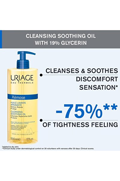 MQ Uriage Xémose Soothing and Cleansing Oil, 17 fl oz